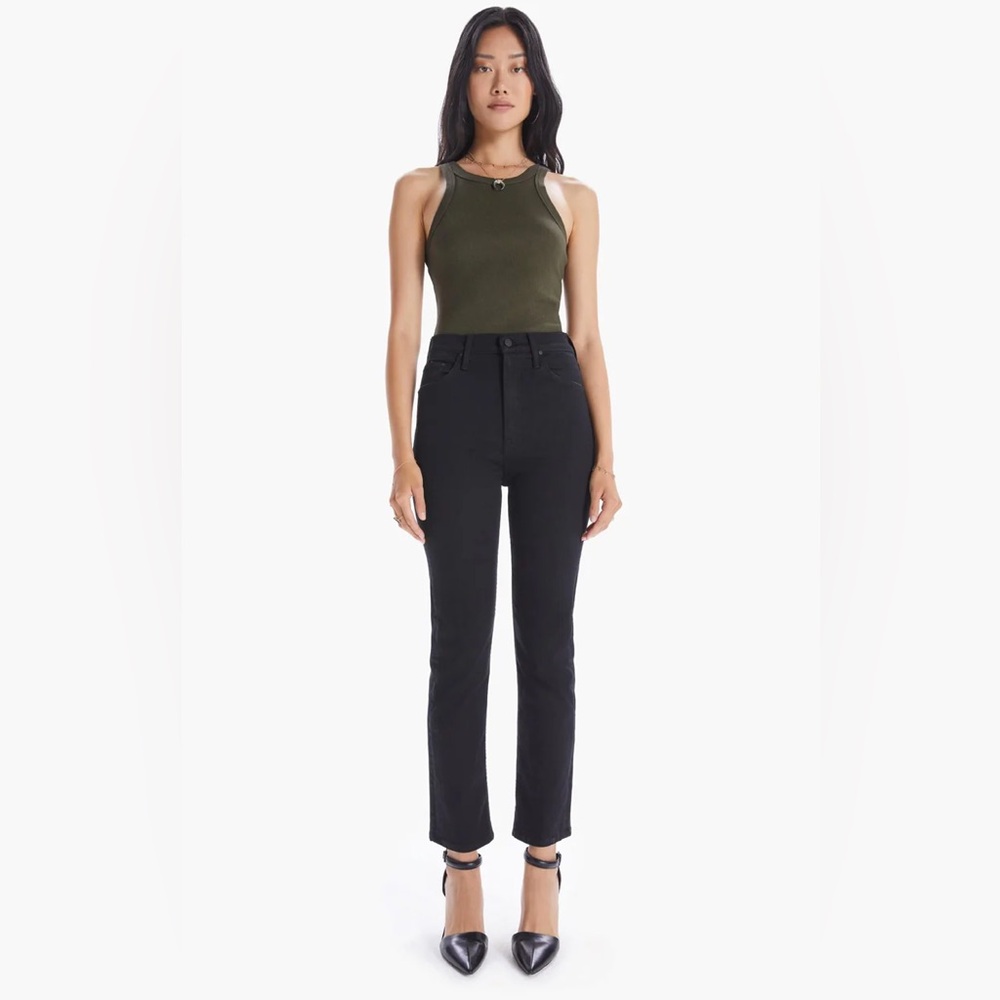 Mother High waisted rider Ankle Jean